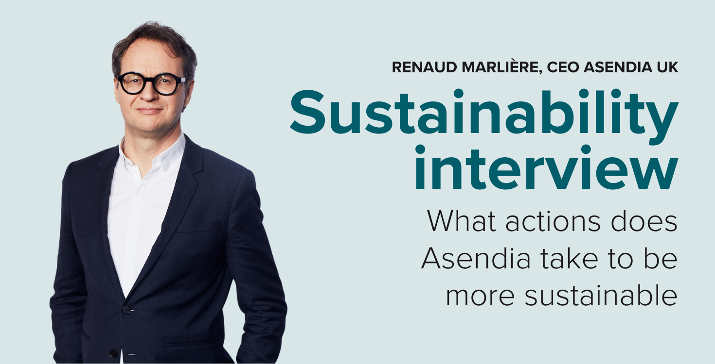 Asking Renaud Marlière about how Asendia is being sustainable